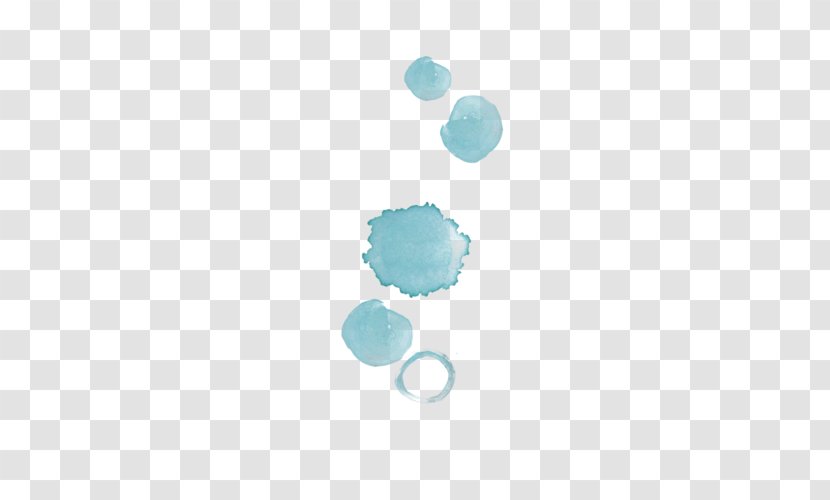 Watercolor Painting Blue Drop Splash - Drops Transparent PNG