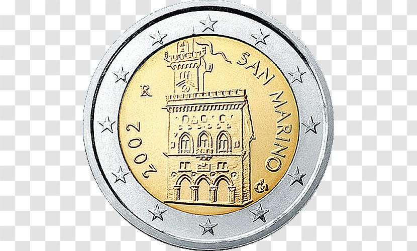 San Marino 2 Euro Coin Coins Commemorative - Clock - 1 Transparent PNG