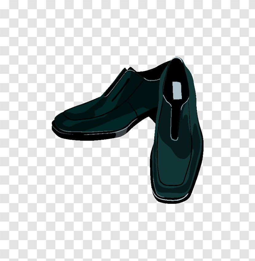 Dress Shoe Formal Wear - Aqua - Cartoon Men's Shoes Transparent PNG