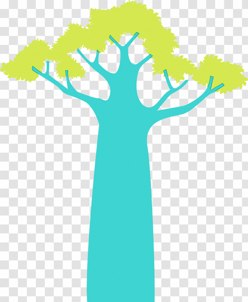 Joint Green M-tree Line Meter Transparent PNG