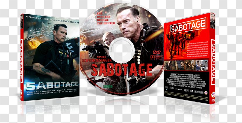 DVD Sabotage Brand STXE6FIN GR EUR - Arnold Scharzennegger Transparent PNG