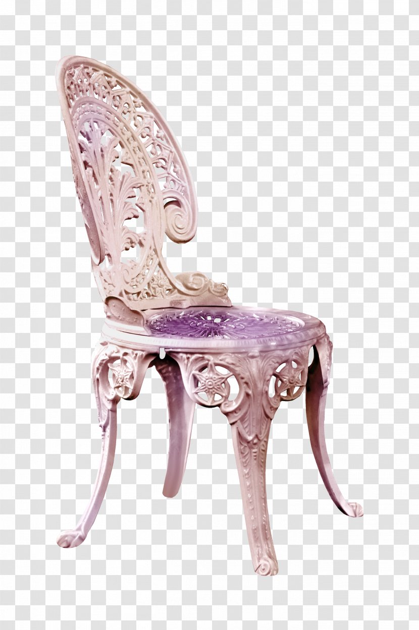 Chair Table Chaise Longue Fauteuil - Pink - Pretty Creative Metal Transparent PNG