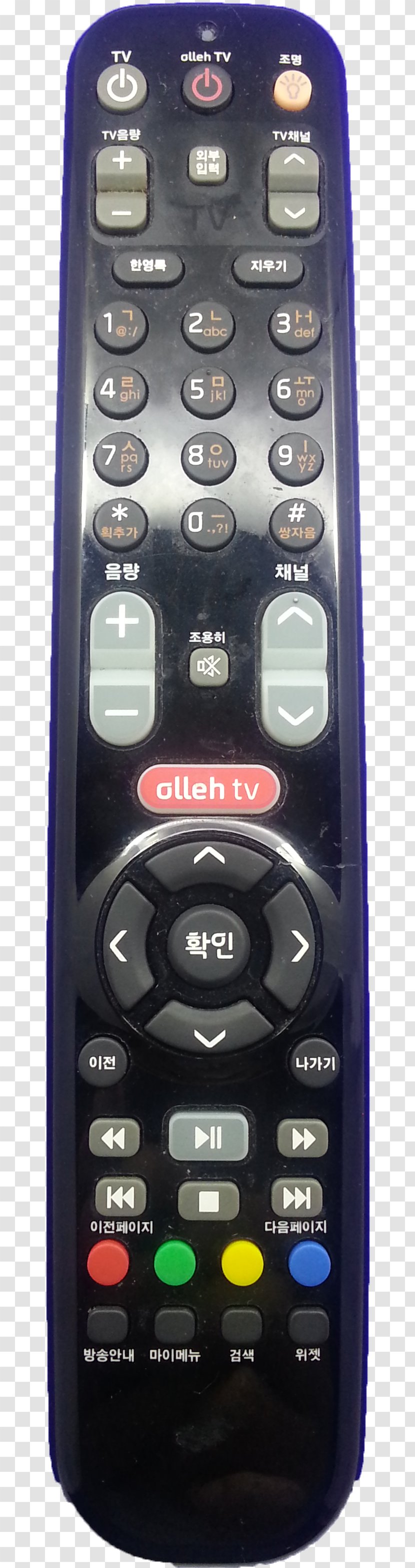 Remote Controls Feature Phone Set-top Box Television KT Corporation - Cellular Network - Iptv Transparent PNG