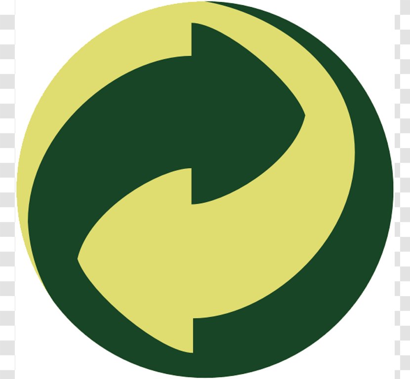 Green Dot Recycling Symbol Cyprus Organization - Material Transparent PNG
