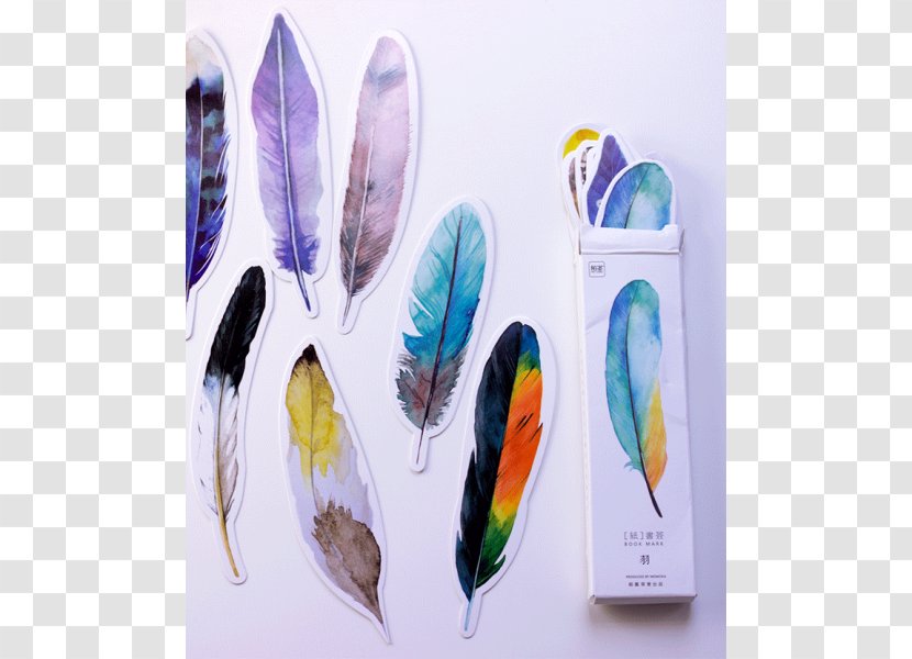 Bookmark Feather Parakeet Pet Material Transparent PNG