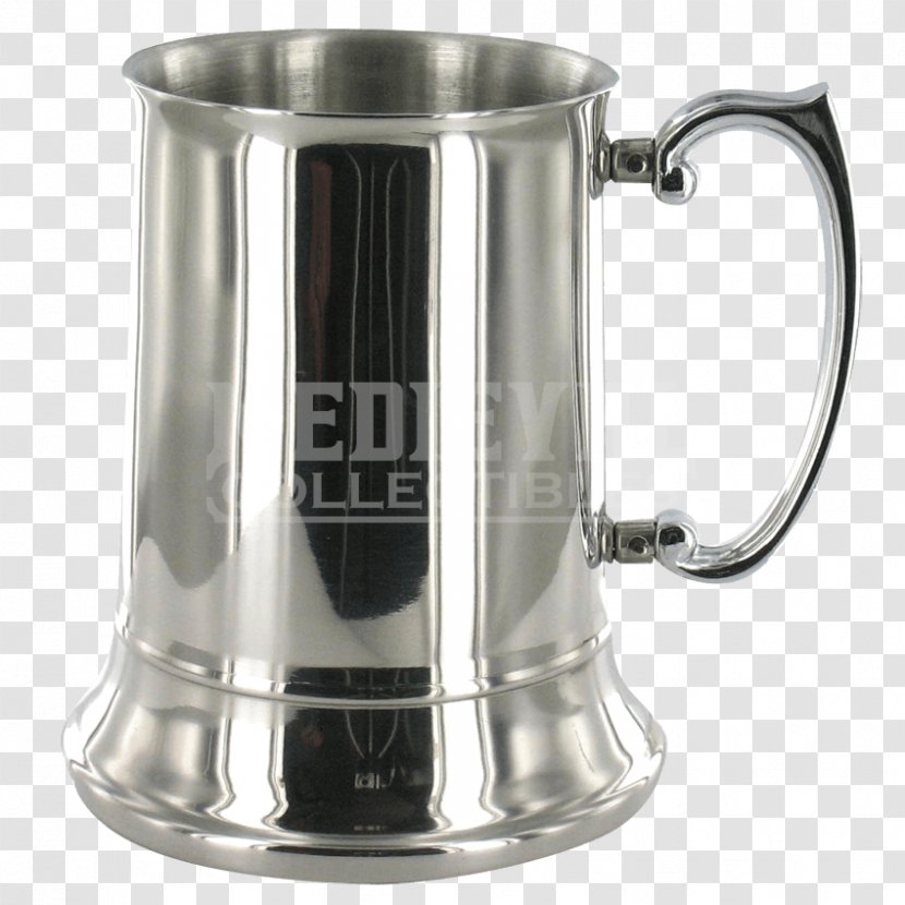 Coffee Cup Tankard Beer Mug Metal - Jug Transparent PNG
