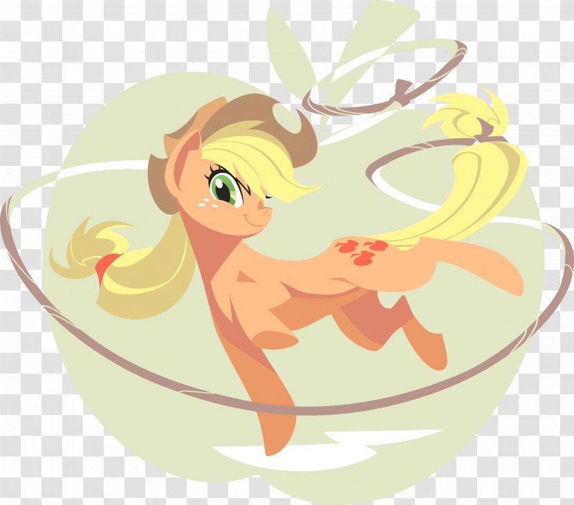 Applejack Rainbow Dash Pony Rarity Pinkie Pie - Supernatural Creature - Lasso Transparent PNG