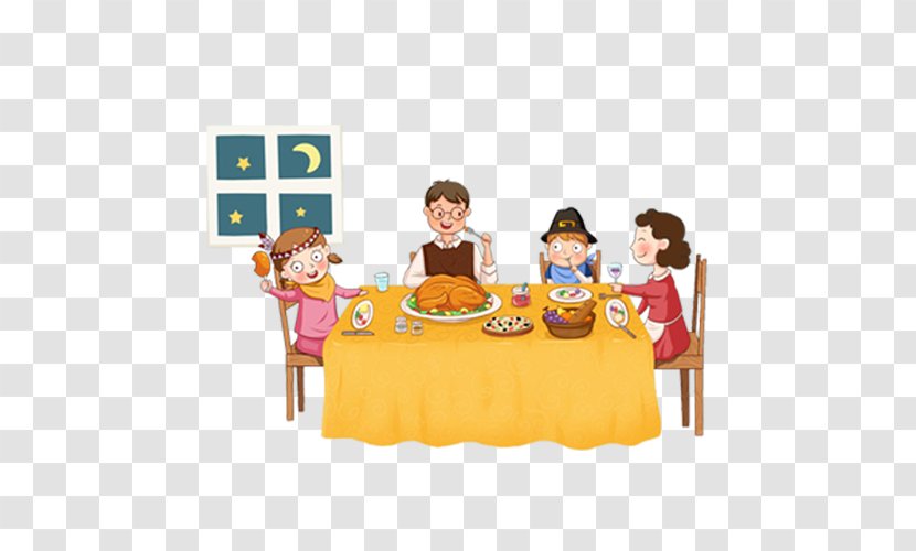 Macys Thanksgiving Day Parade Black Friday Clip Art - Eating - Family To Eat Transparent PNG