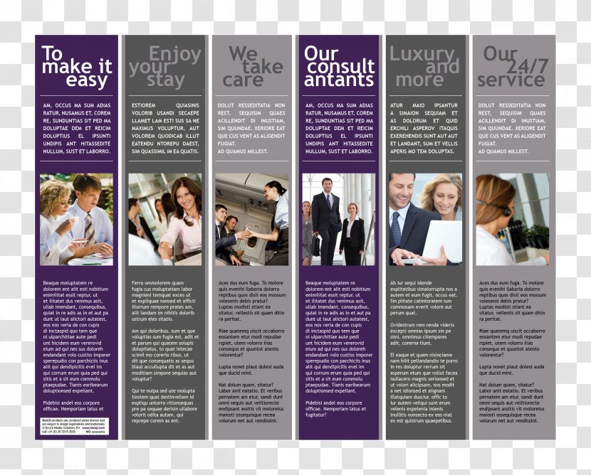 Advertising Purple Brochure Font Transparent PNG