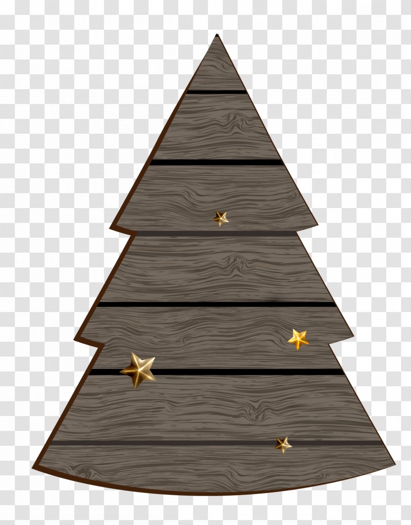 Wood Christmas Tree - Chalet - Plank Transparent PNG