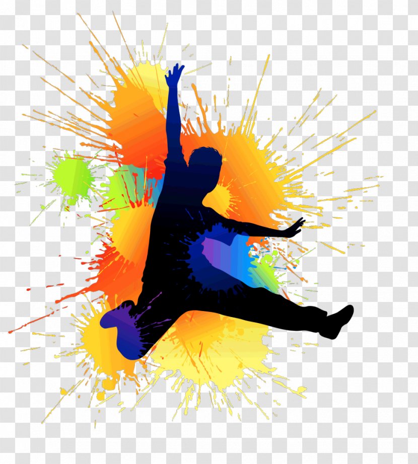 Street Dance Hip-hop Studio Move - Watercolor - Crazy Transparent PNG