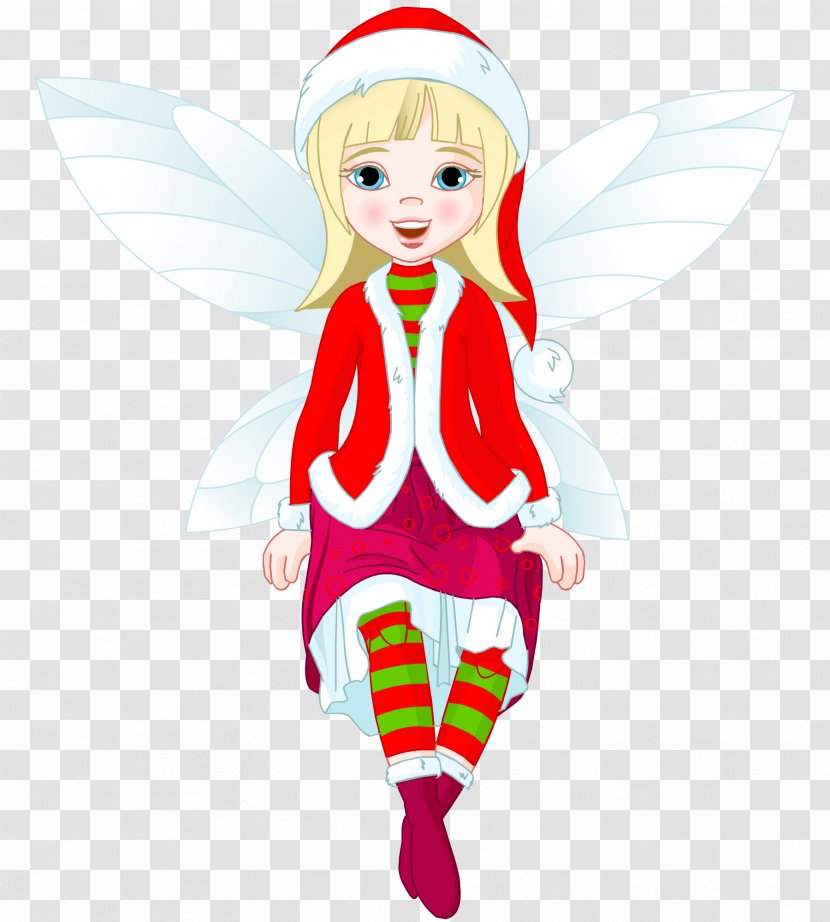 Santa Claus Tinker Bell Christmas Elf Day Vector Graphics - Silhouette Fairy Fae Transparent PNG