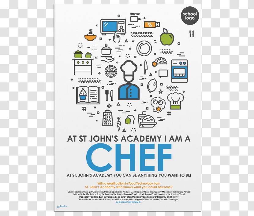 Graphic Design Poster Career Chef - Communication - Technology Posters Transparent PNG