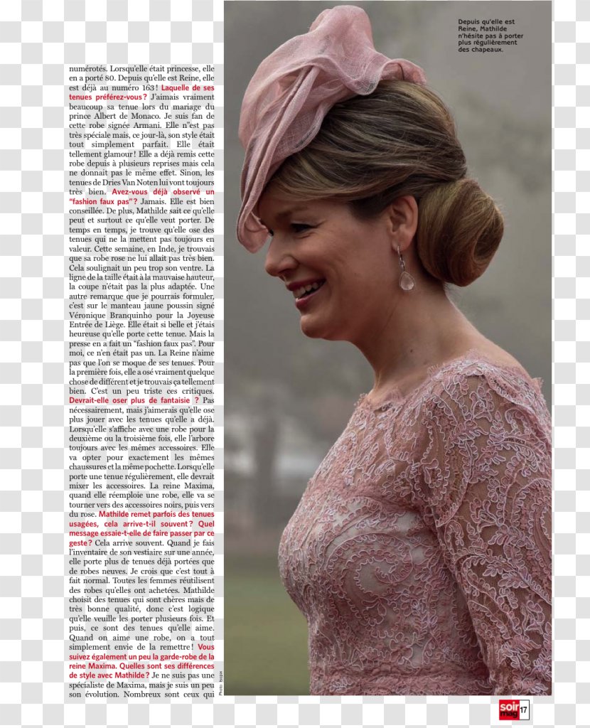 Queen Mathilde Of Belgium Royal Family Regnant King - Philippe - Interview Magazine Transparent PNG