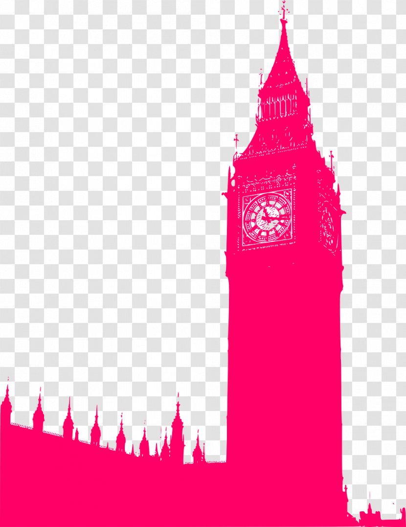 Big Ben Palace Of Westminster Silhouette Clip Art - Tower - London Transparent PNG