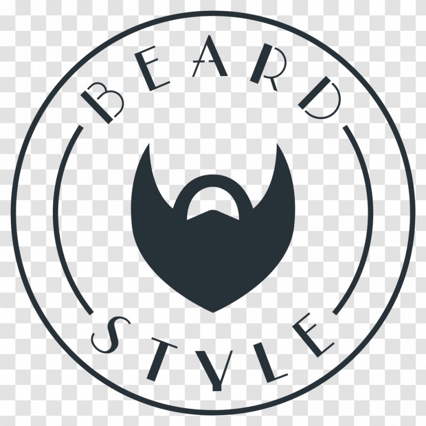 Clip Art Line Brand - Black And White - Beard Logo Transparent PNG