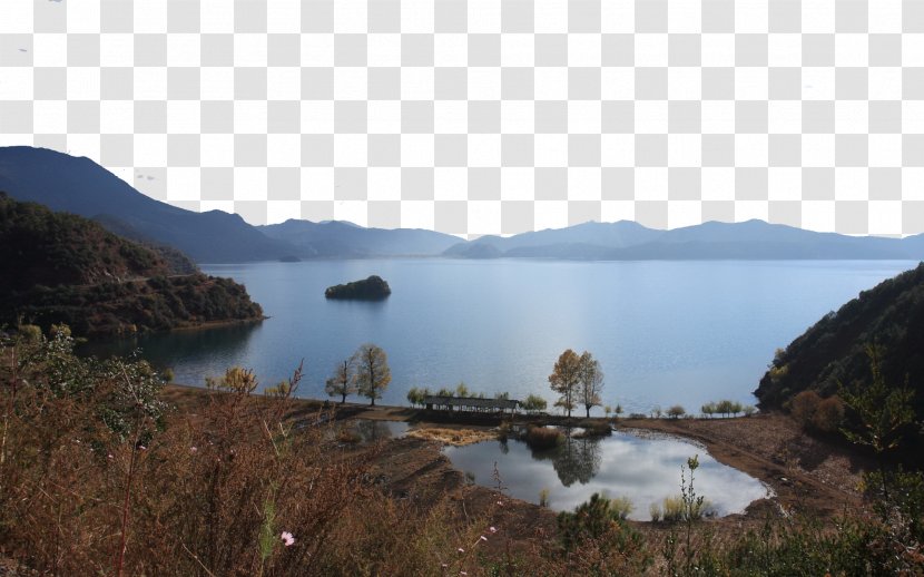 Lugu Lake Luguhuzhen Loch Wallpaper - Water - In Three Transparent PNG