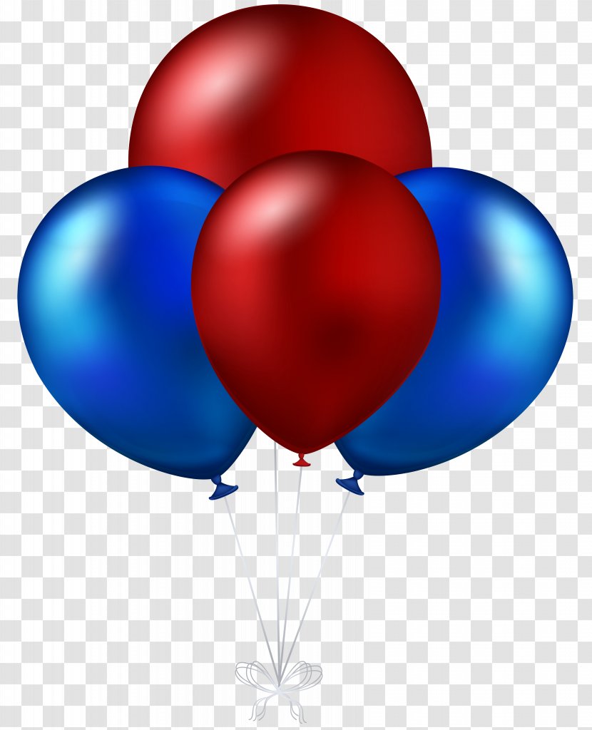 Balloon Blue Red Clip Art - Water Transparent PNG