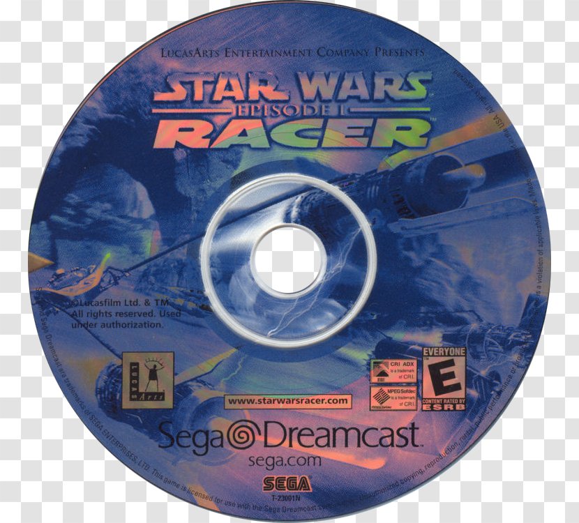 Star Wars Episode I: Racer Compact Disc Dreamcast Computer And Video Games - Technology Transparent PNG