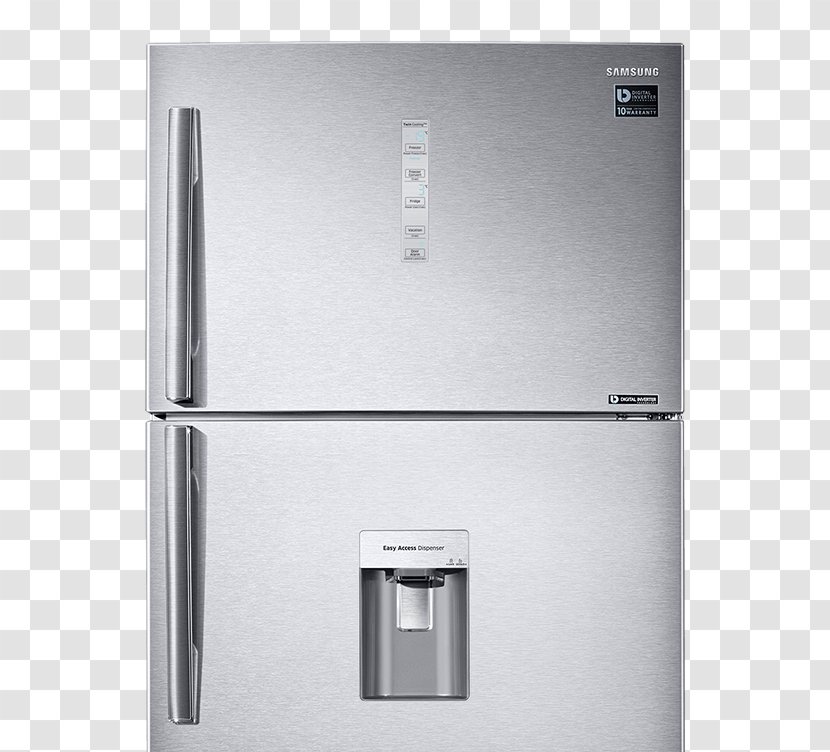 Refrigerator Cubic Foot Samsung Freezers Ice Makers - Kitchen Appliance - Home Appliances Transparent PNG