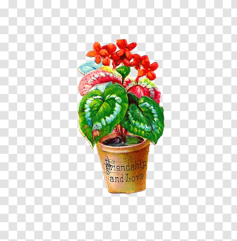 Flowerpot Houseplant Clip Art - Digital Scrapbooking - Free Flower Graphics Transparent PNG