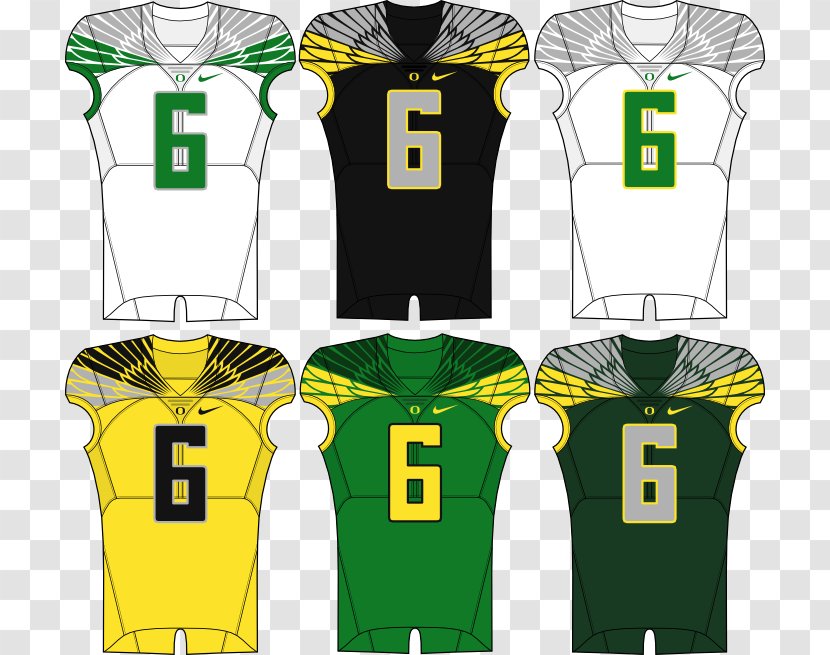 Oregon Ducks Football Jersey Uniform T Shirt Clothing Logo Design Template Download Transparent Png