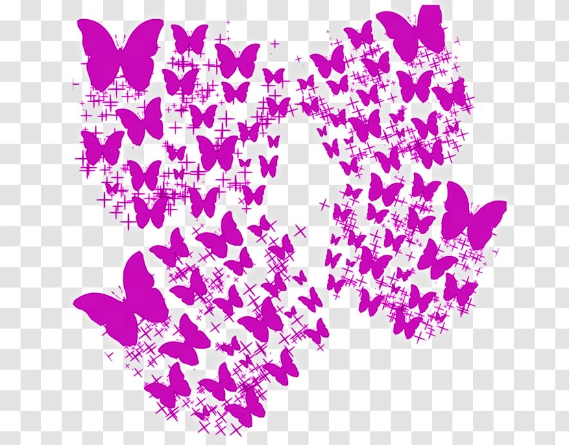 Butterfly PhotoScape Clip Art - Lilac Transparent PNG