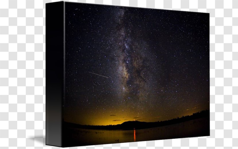Flagstaff Astronomical Object Gallery Wrap Lake Mary Road Canvas - Milky Way Transparent PNG
