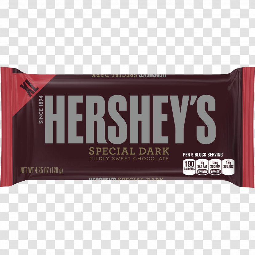 Chocolate Bar Hershey Hershey's Special Dark The Company - Food Transparent PNG