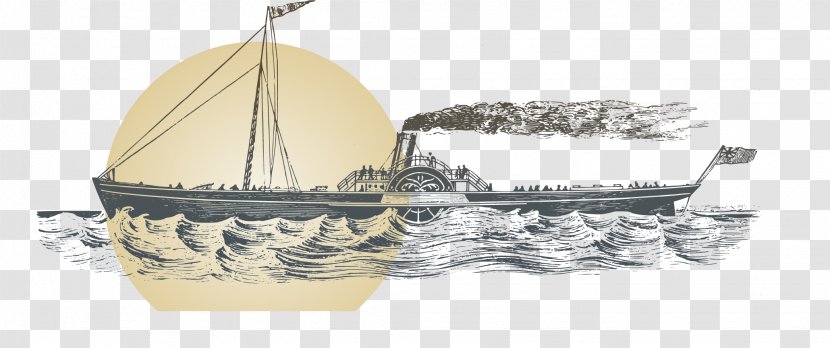Ship Watercraft - Vintage Steamship Transparent PNG