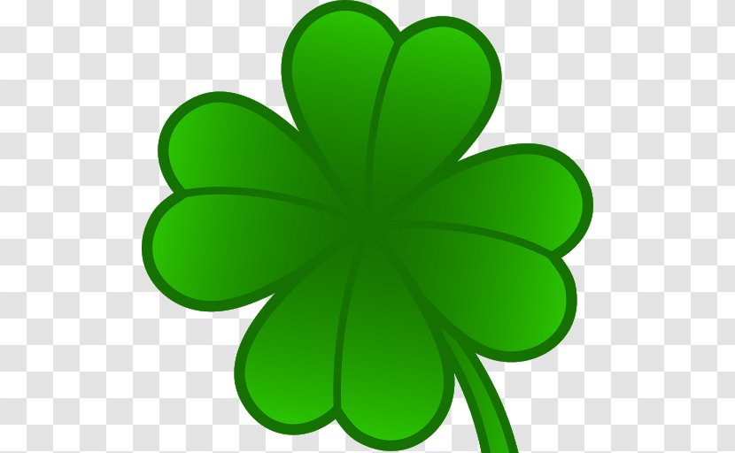 Clip Art-Holidays Four-leaf Clover Shamrock - Plant Stem Transparent PNG