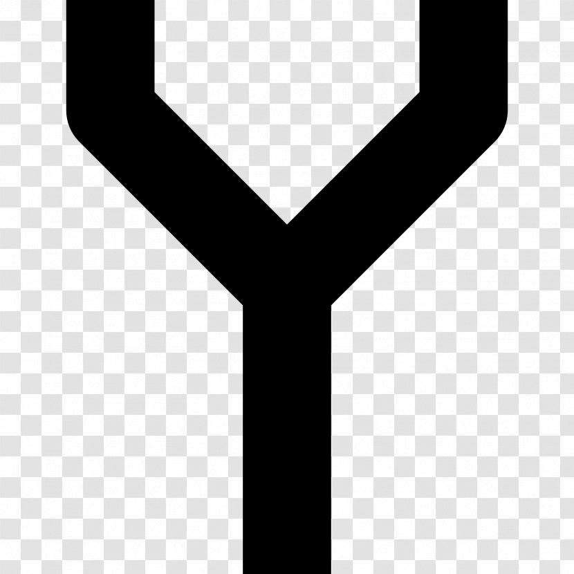 Black & White Alphabet Alphanumeric Writing - Digital Data - Letter Y Transparent PNG