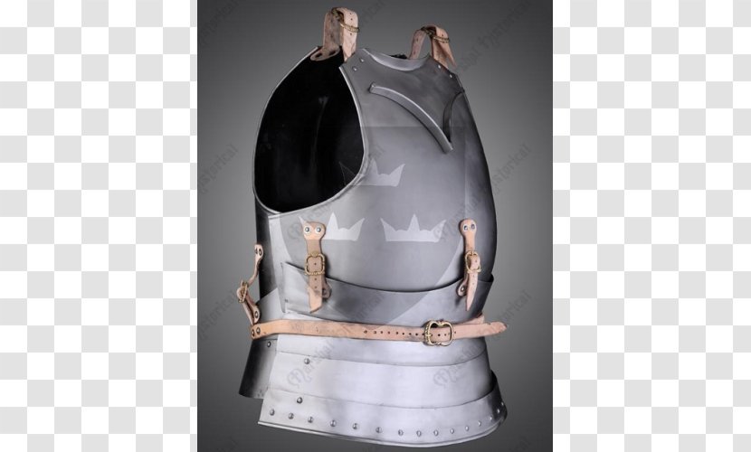 Breastplate 15th Century Cuirass Plate Armour - Watercolor Transparent PNG