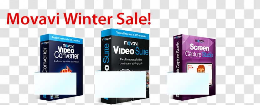 Display Advertising Brand Movavi Video Converter - Winter Sale Transparent PNG