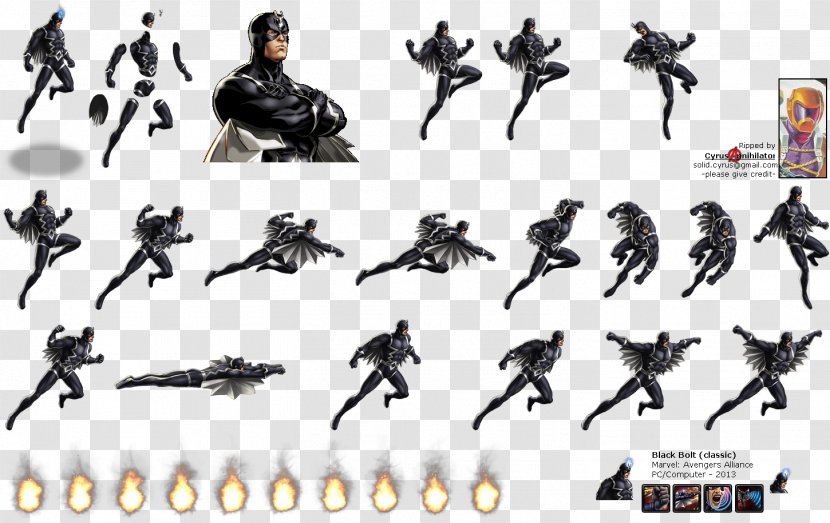 Black Bolt Marvel: Avengers Alliance Thanos Diagram - Assemble - Daredevil Transparent PNG