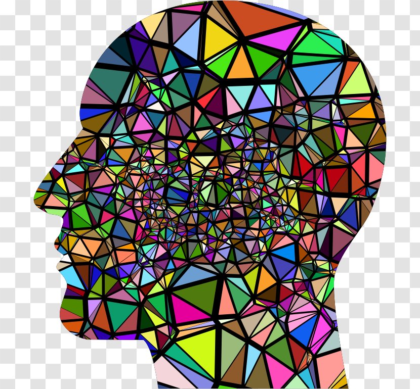 Silhouette Art Human Head Clip - Point - Low Poly Transparent PNG