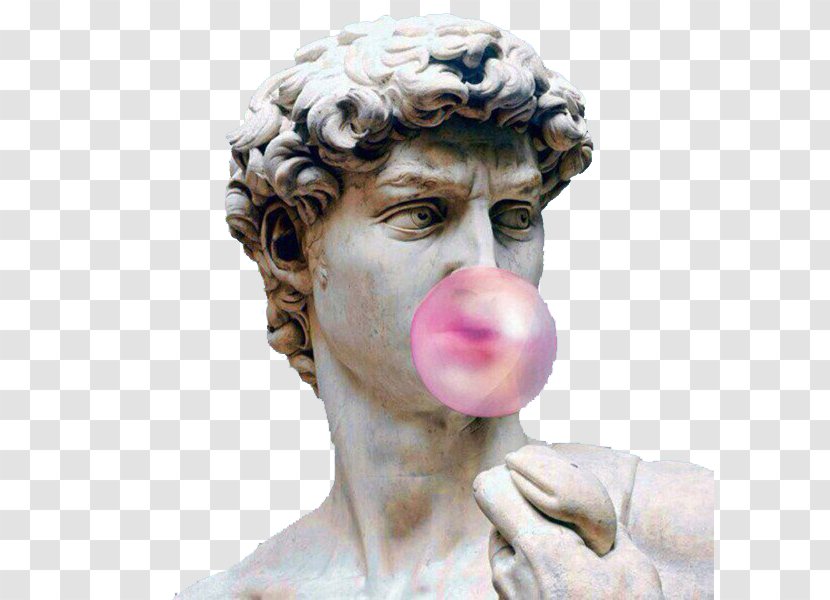 Vaporwave Statue Marble Sculpture Aesthetics - Nose - Forehead Transparent PNG