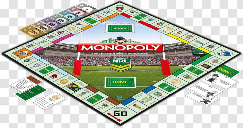 Monopoly Board Game National Rugby League Rayman Legends - Hasbro - Parch%c3%ads Transparent PNG