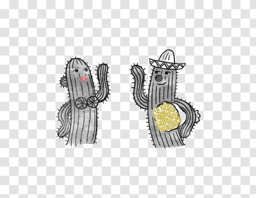 Phoenix Airport Earring Sonoran Character Sabo - Desert - Cactus Drawing Transparent PNG