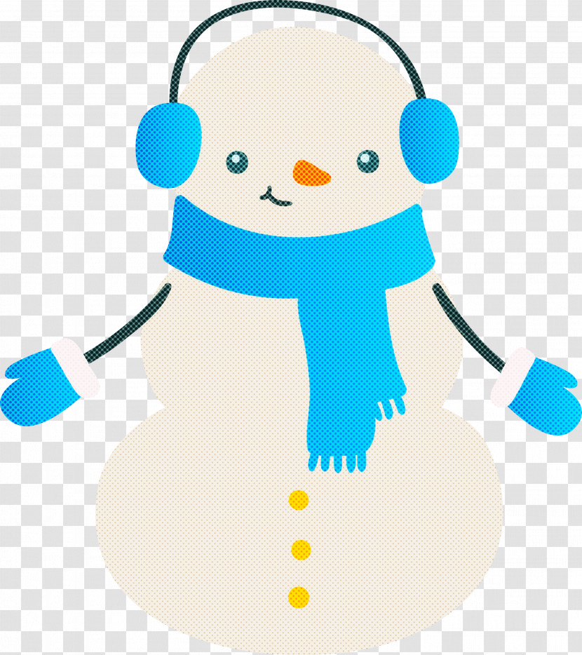 Snowman Winter Christmas Transparent PNG