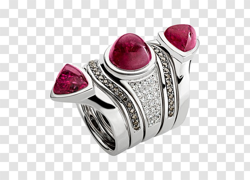 Ruby Product Design Silver Magenta - Jewellery Transparent PNG
