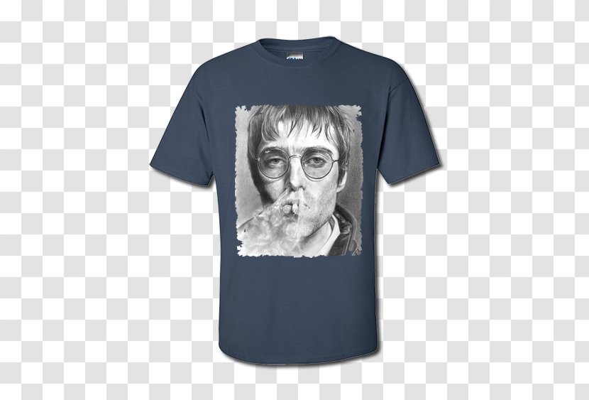 T-shirt Hoodie Clothing Top - Shirt - Liam Gallagher Transparent PNG