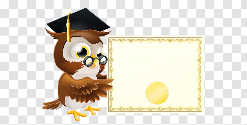 Owl Royalty-free Clip Art - Vertebrate - Pointing To The Wood Glasses Transparent PNG