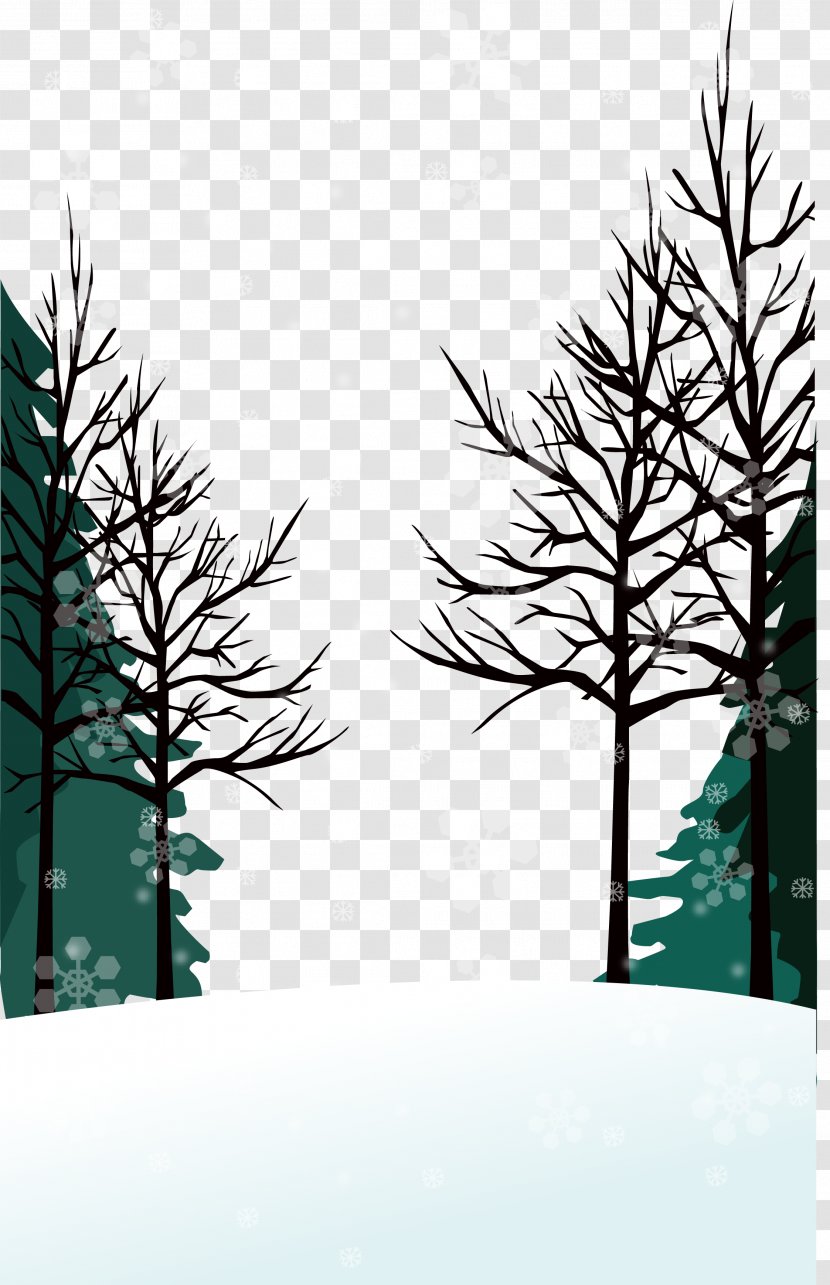 Winter Vector Wallpaper - Plant - Background Transparent PNG
