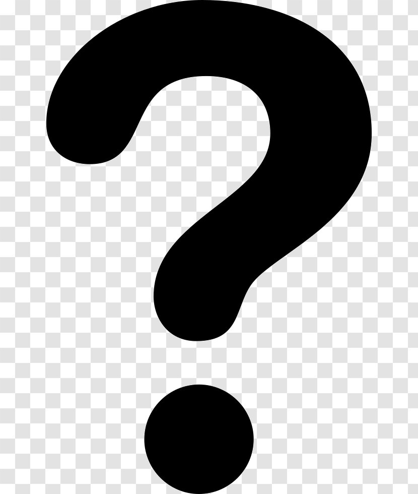 Question Mark Clip Art - Monochrome - QUESTION MARK Transparent PNG