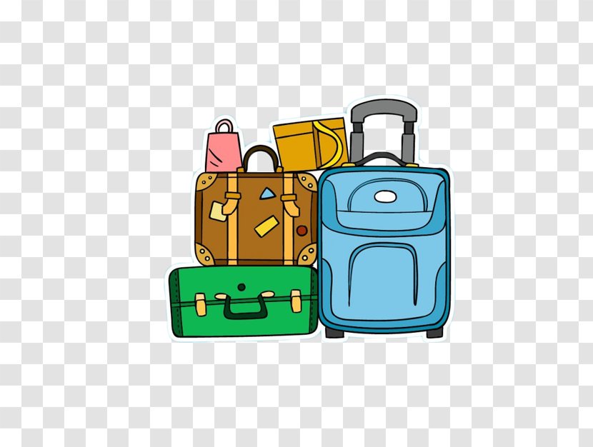Baggage Suitcase - Bag - Accumulation Cartoon Transparent PNG