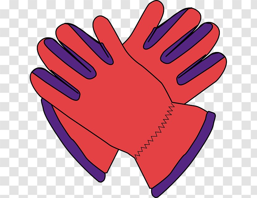 Glove Clothing Clip Art - Magenta - Skiing Tools Transparent PNG