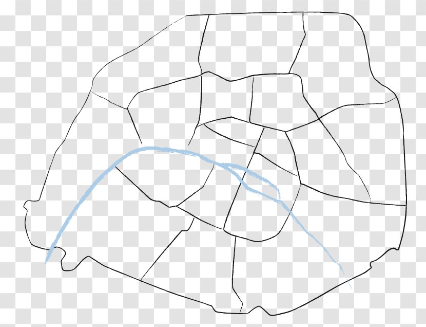 Arrondissement Of Paris Blank Map Geography - Frame Transparent PNG