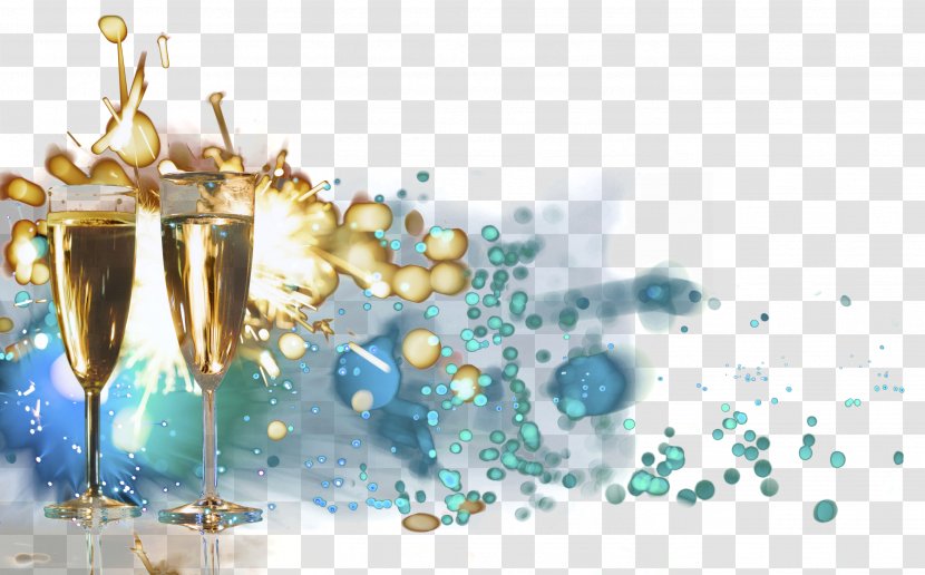 New Year's Eve Champagne Fireworks CIRC - Soup Transparent PNG
