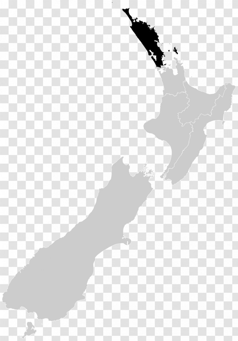 New Zealand Blank Map Transparent PNG